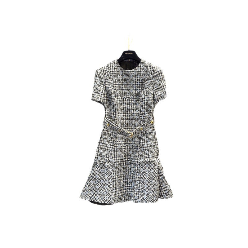 Louis Vuitton Blue Tweed Dress #38