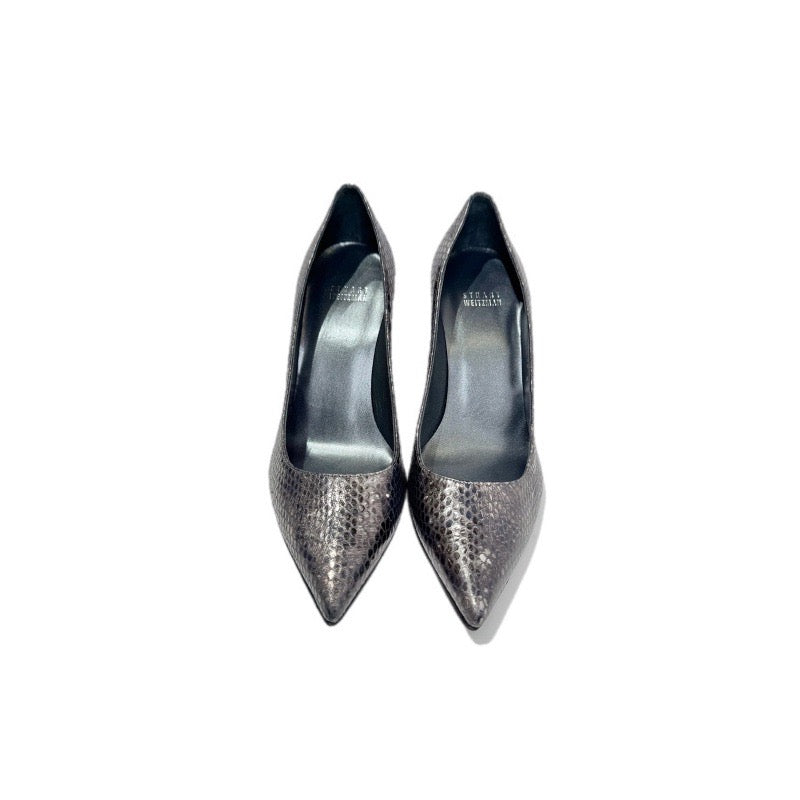 Stuart Weitzman Metallic Snakeskin #38.5