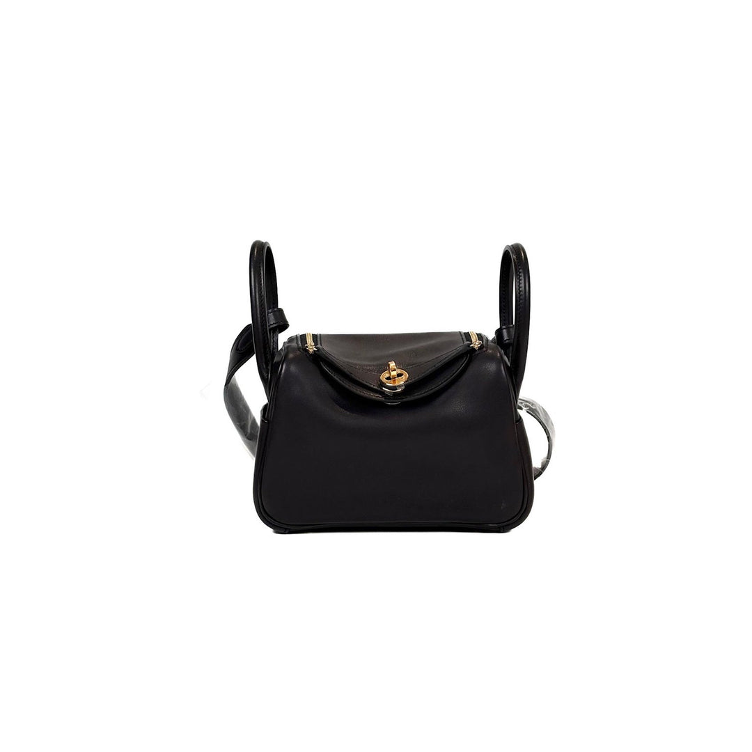 Hermes Lindy Mini Black Volupto Calfskin