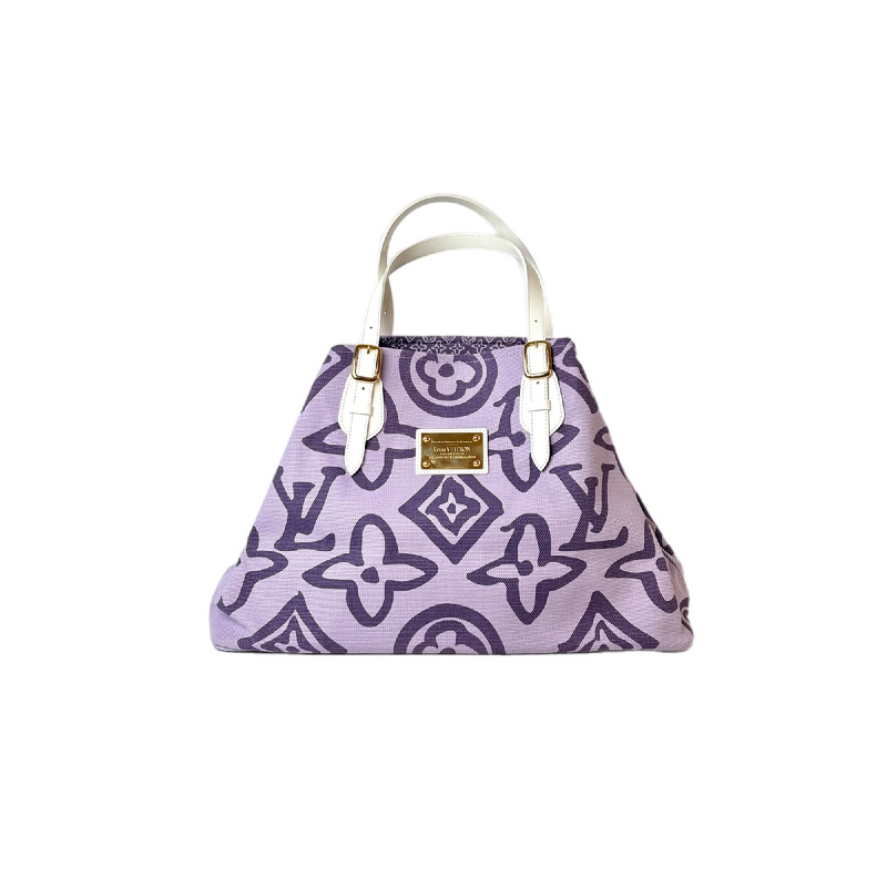 Louis Vuitton Purple Canvas Tote Bags