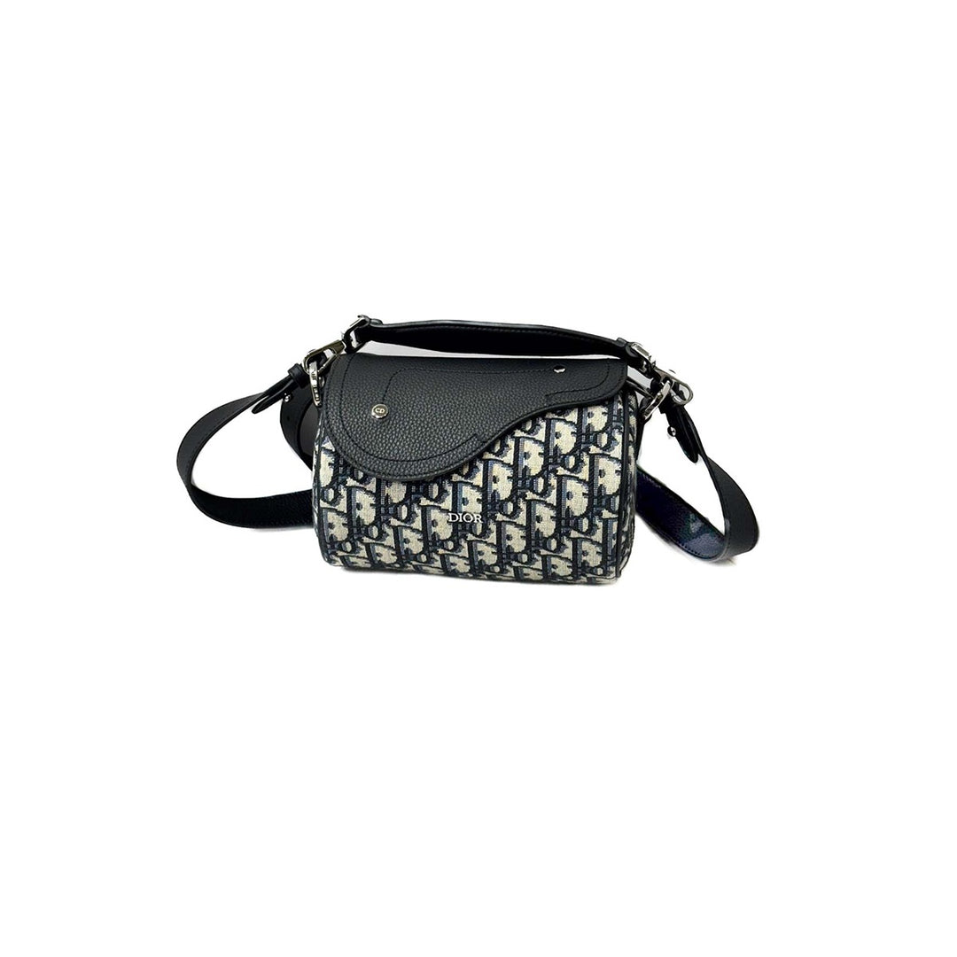 Dior Roller Mini Saddle Blue Bag