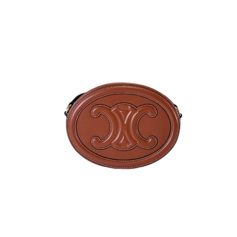 Celine Cuir Triomphe Oval Bag