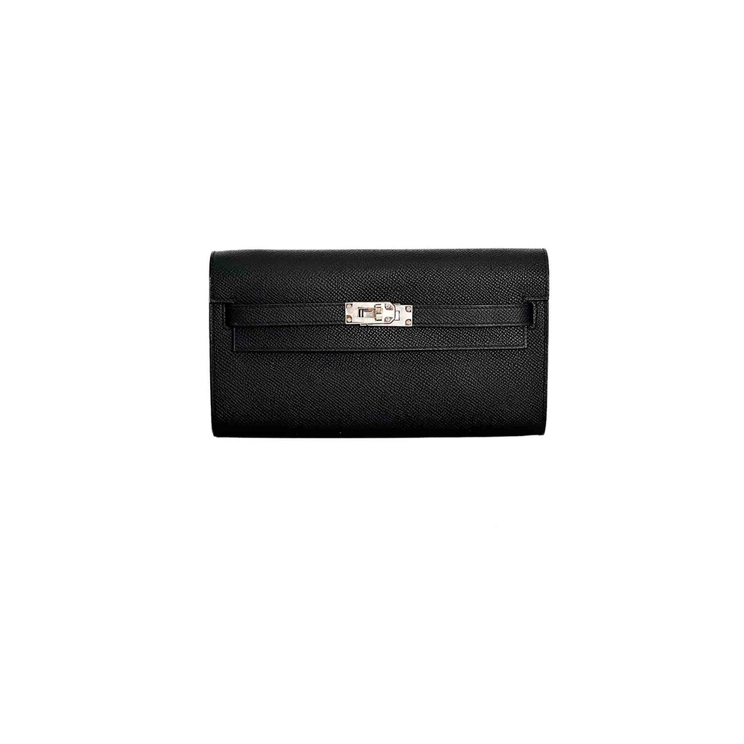 Hermes Kelly To Go Black Epsom