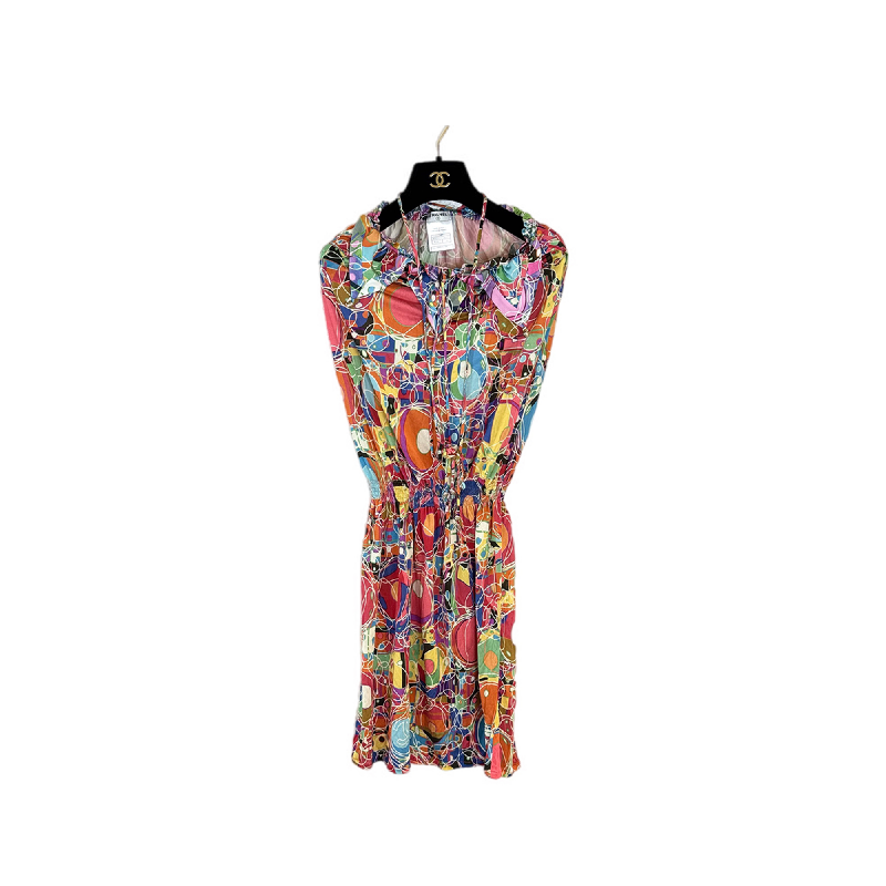 Chanel Multicolour Printed Silk Halter Neck Top #34
