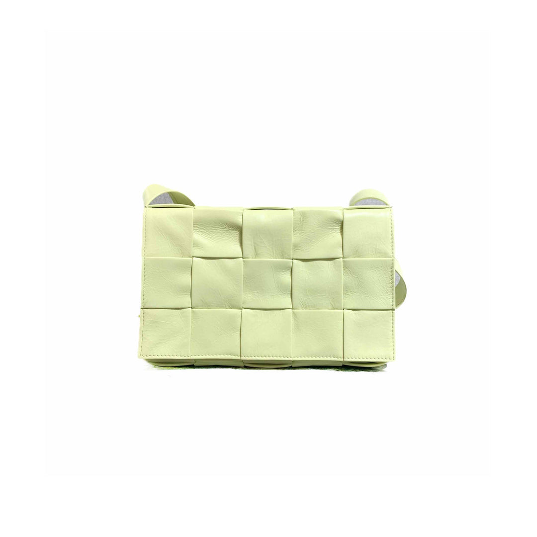 Bottega Veneta Acid Kiwi Yellow Cassette Bag - Jiaxyk
