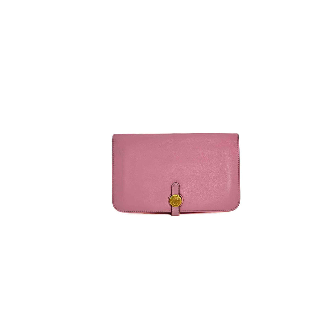 Hermes Dogon Long Wallet Pink Gold - Jiaxyk