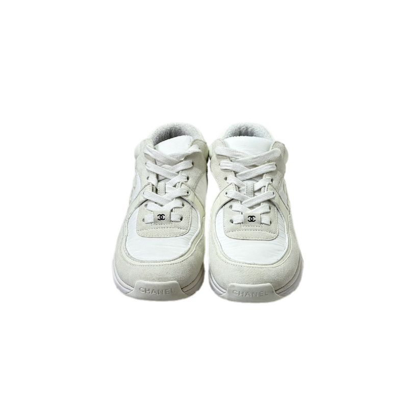 Chanel CC Logo Sneakers White #37