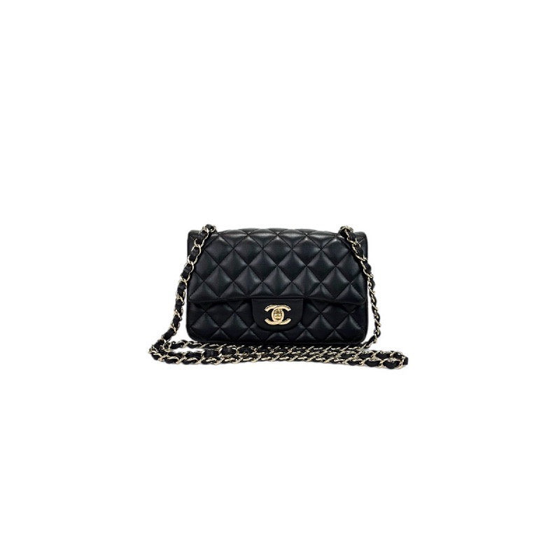 Chanel Mini Classic Flap Lambskin Black Bag