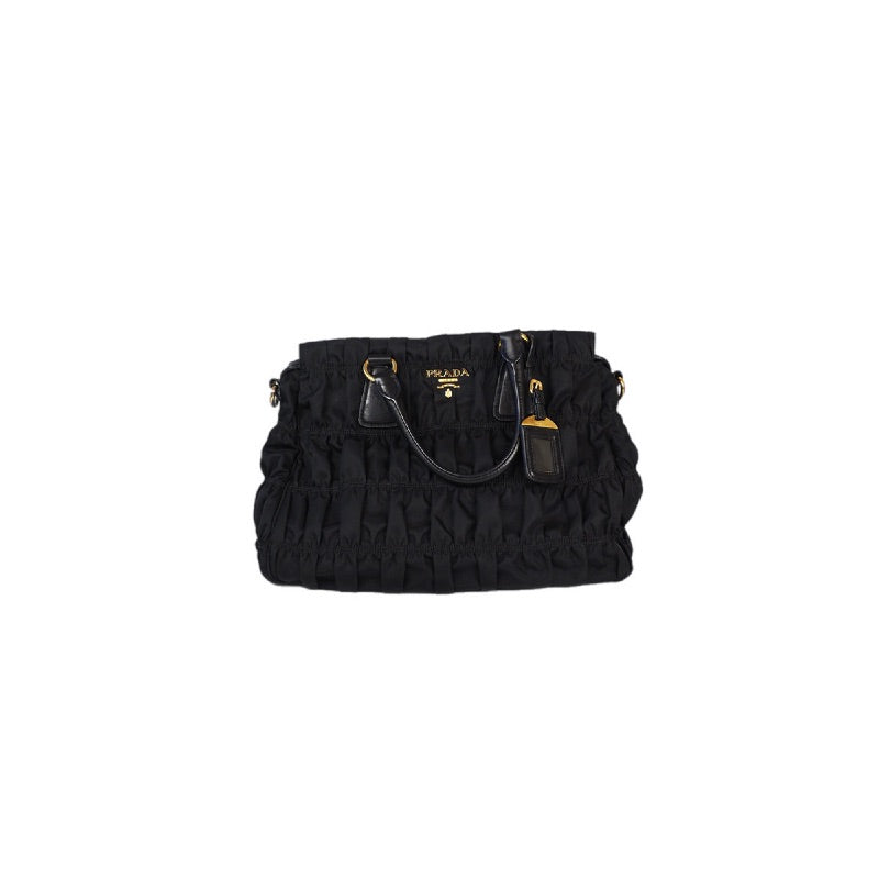 Prada Gaufre Nylon Handbag Black Bag