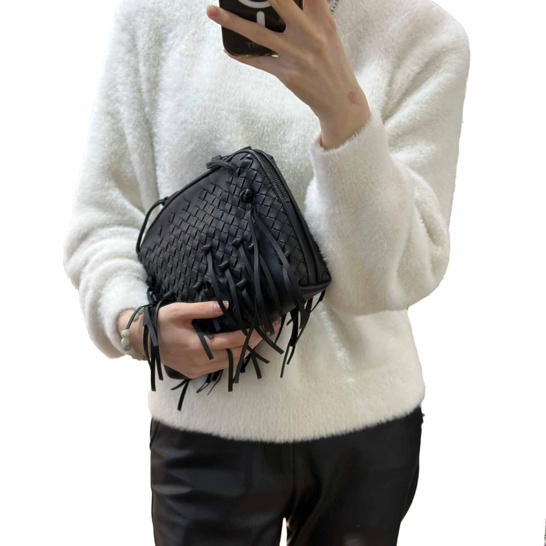 Bottega Veneta Strap Black Bag - Jiaxyk