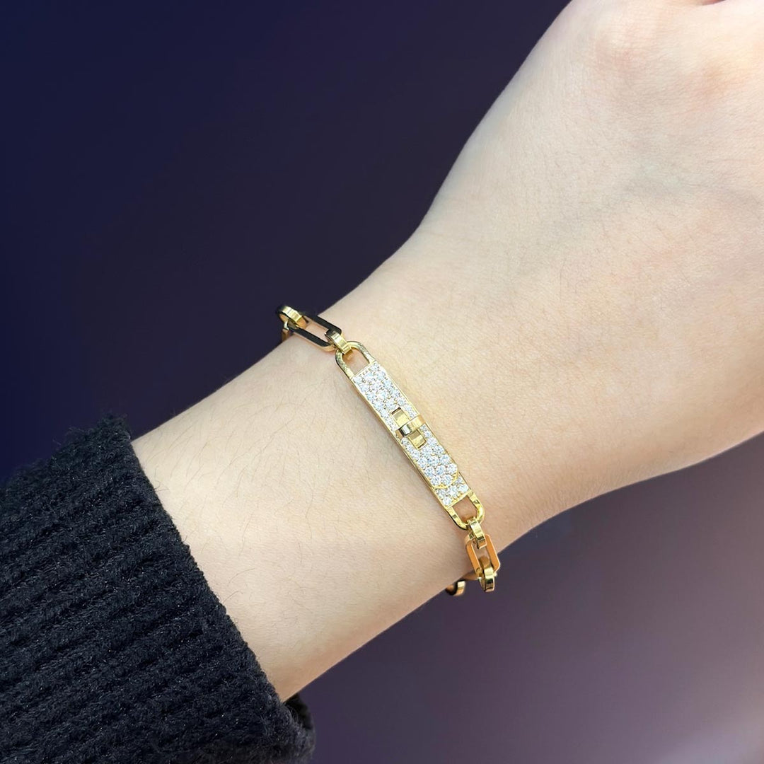 Hermes Kelly Chaine PM Bracelet Yellow Gold - Jiaxyk