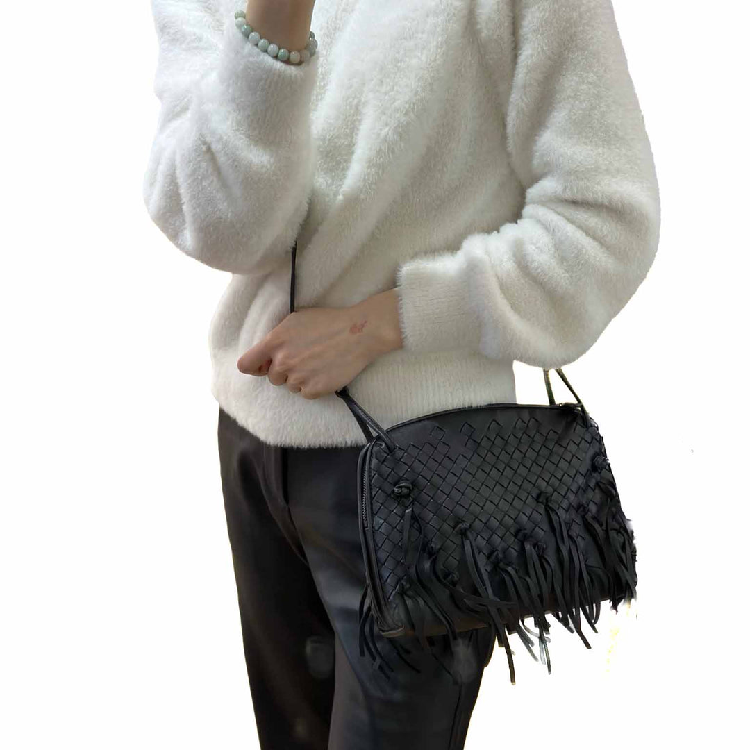 Bottega Veneta Strap Black Bag - Jiaxyk