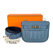 Hermes Blue Berline Bag Swift 7C