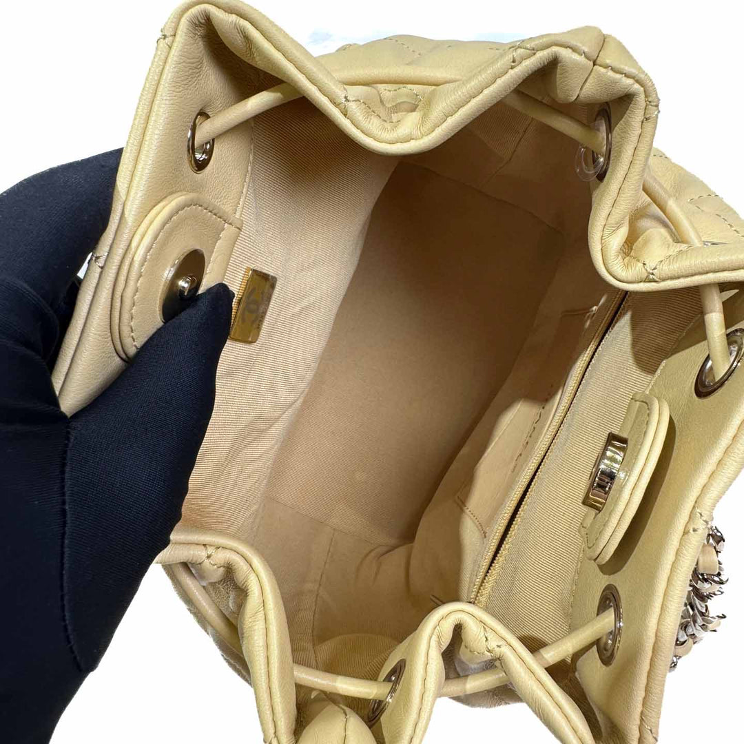 Chanel Yellow 23B Drawstring Backpack - Jiaxyk