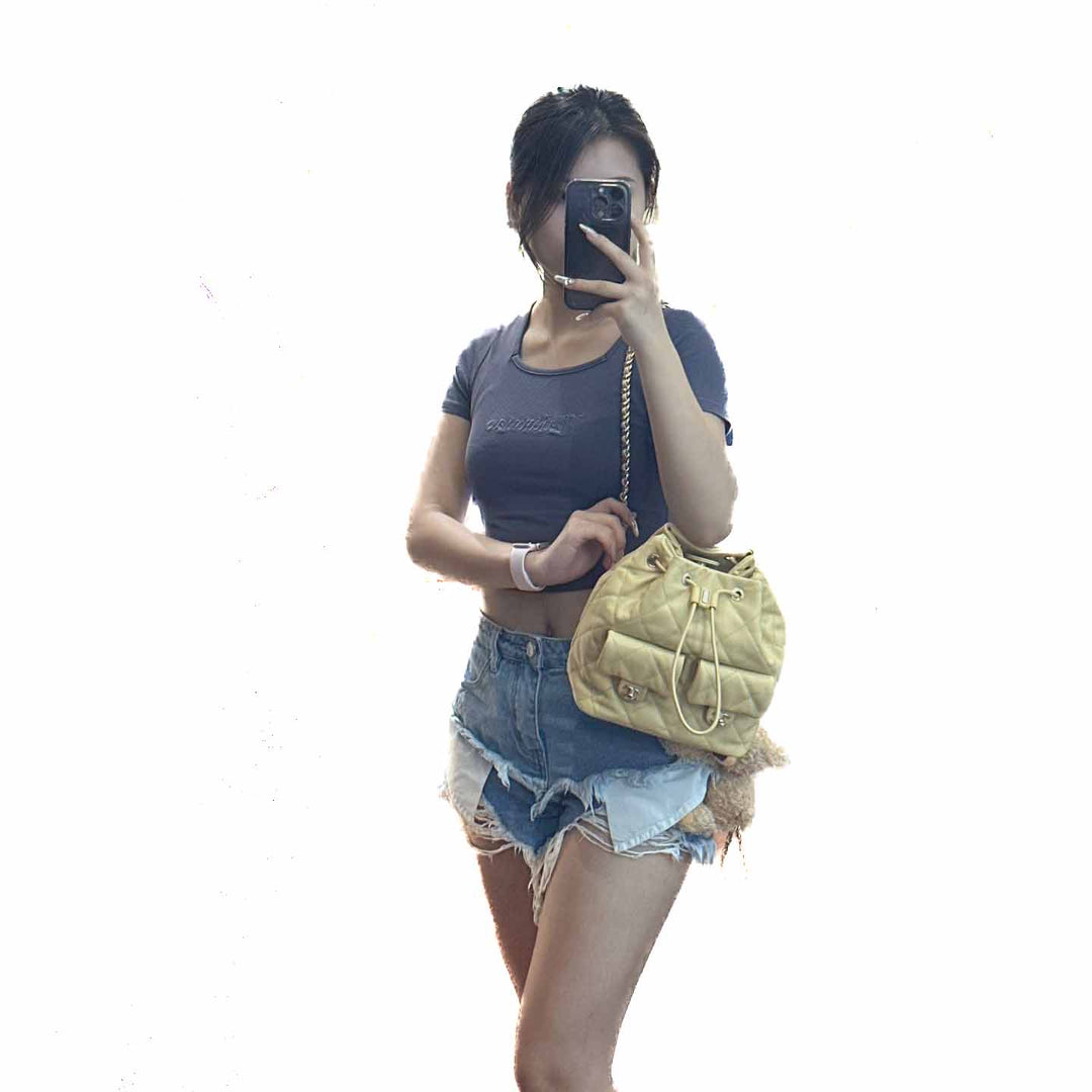 Chanel Yellow 23B Drawstring Backpack - Jiaxyk