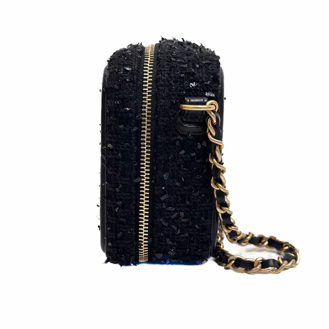 Chanel Quilted Tweed Filigree Camera Bag - Jiaxyk