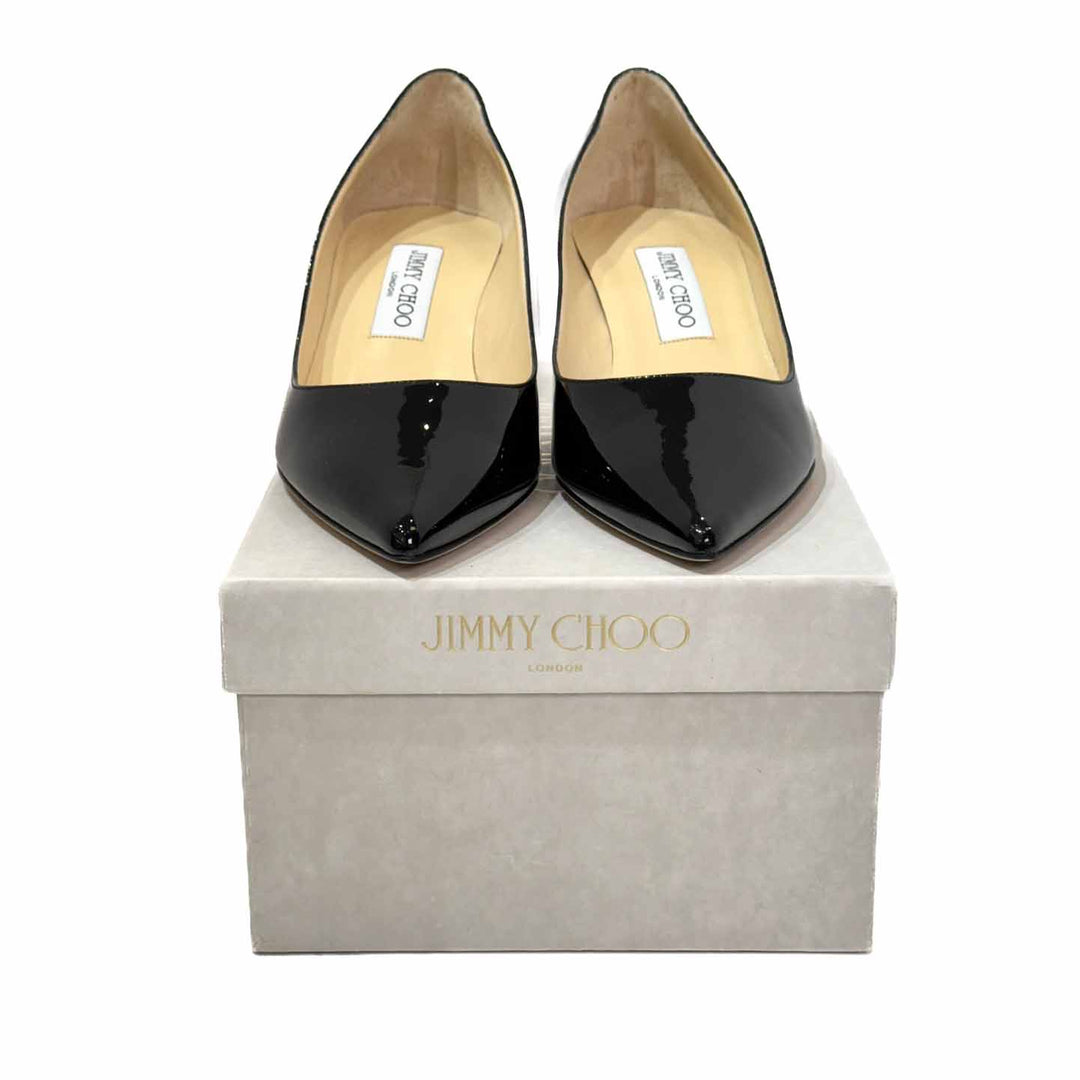 Jimmy Choo Black Patent Heel - Jiaxyk
