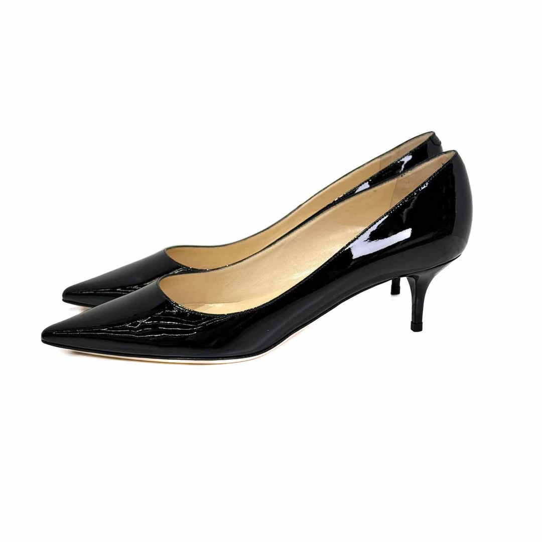 Jimmy Choo Black Patent Heel - Jiaxyk