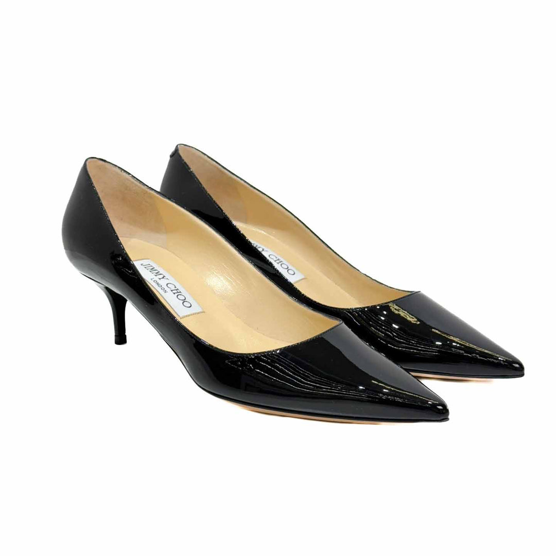 Jimmy Choo Black Patent Heel - Jiaxyk
