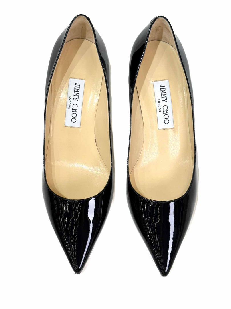 Jimmy Choo Black Patent Heel - Jiaxyk