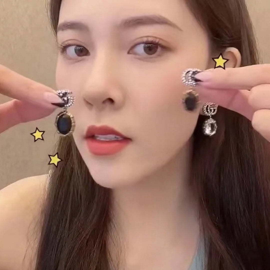 Gucci Double G Earrings With Crystal - Jiaxyk
