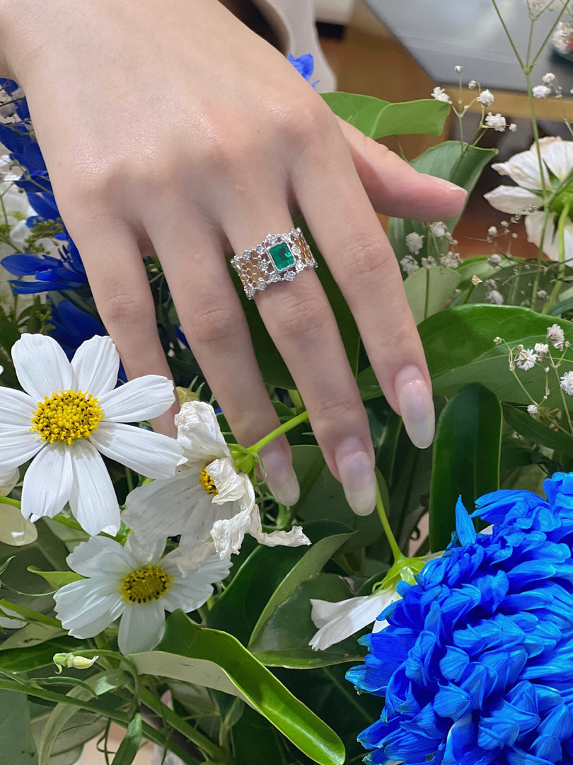 Colombia Buccellati Natural Emerald Ring - Jiaxyk