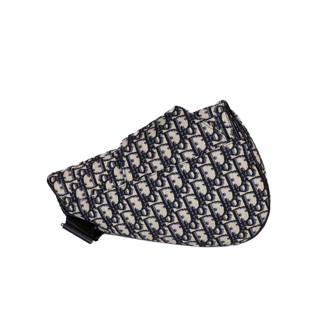 Dior Saddle Men’s Blue Oblique Jacquard