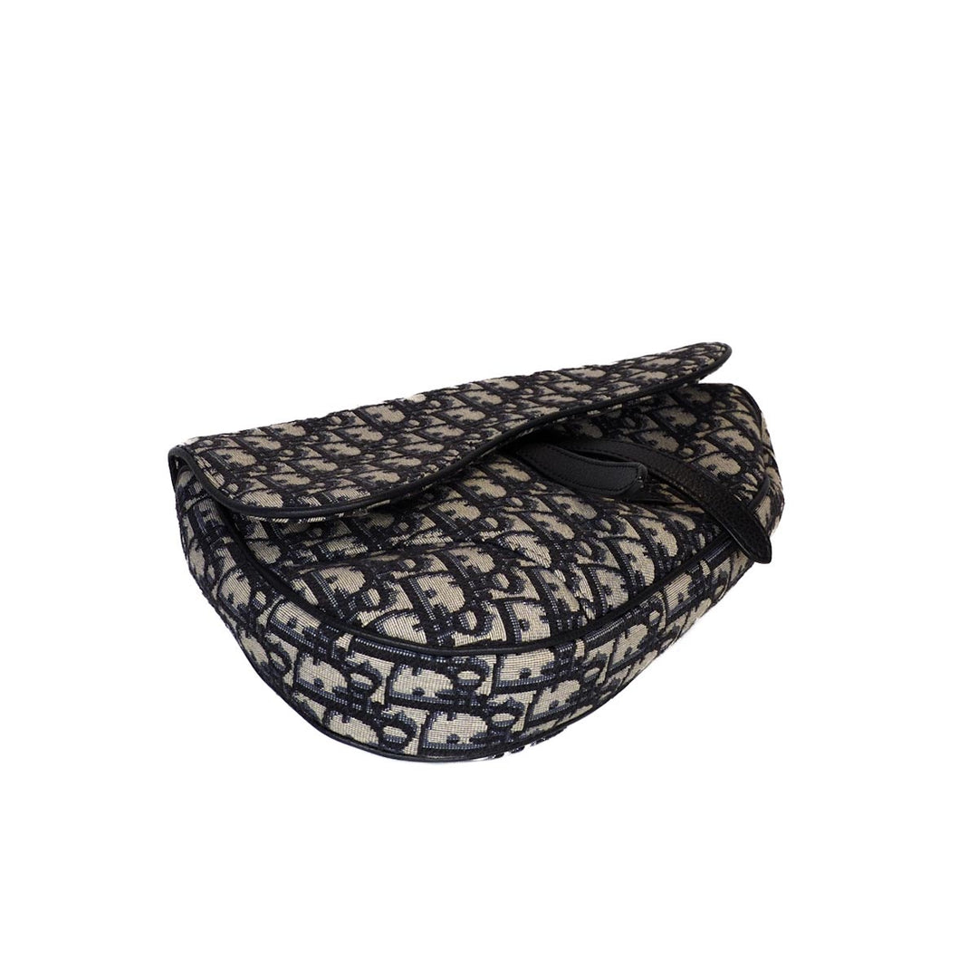 Dior Saddle Men’s Blue Oblique Jacquard