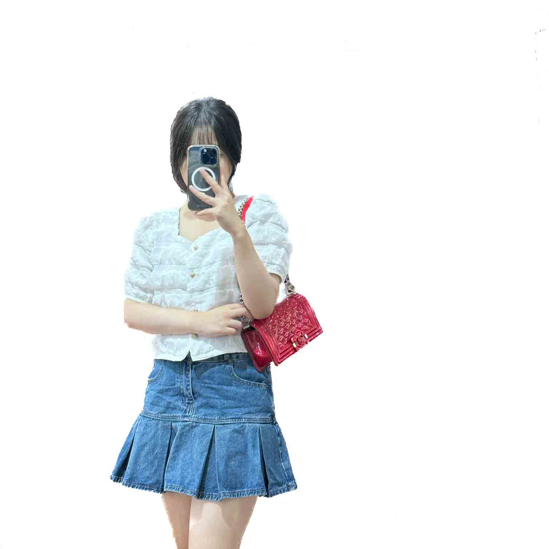 Chanel Red Patent Medium Boy Bag - Jiaxyk