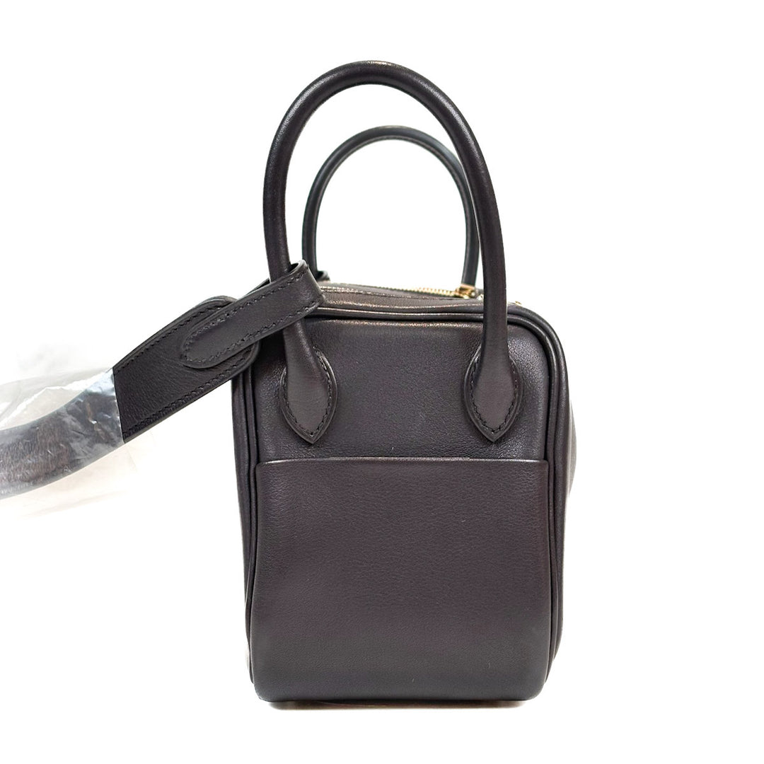 Hermes Lindy Mini Black Volupto Calfskin