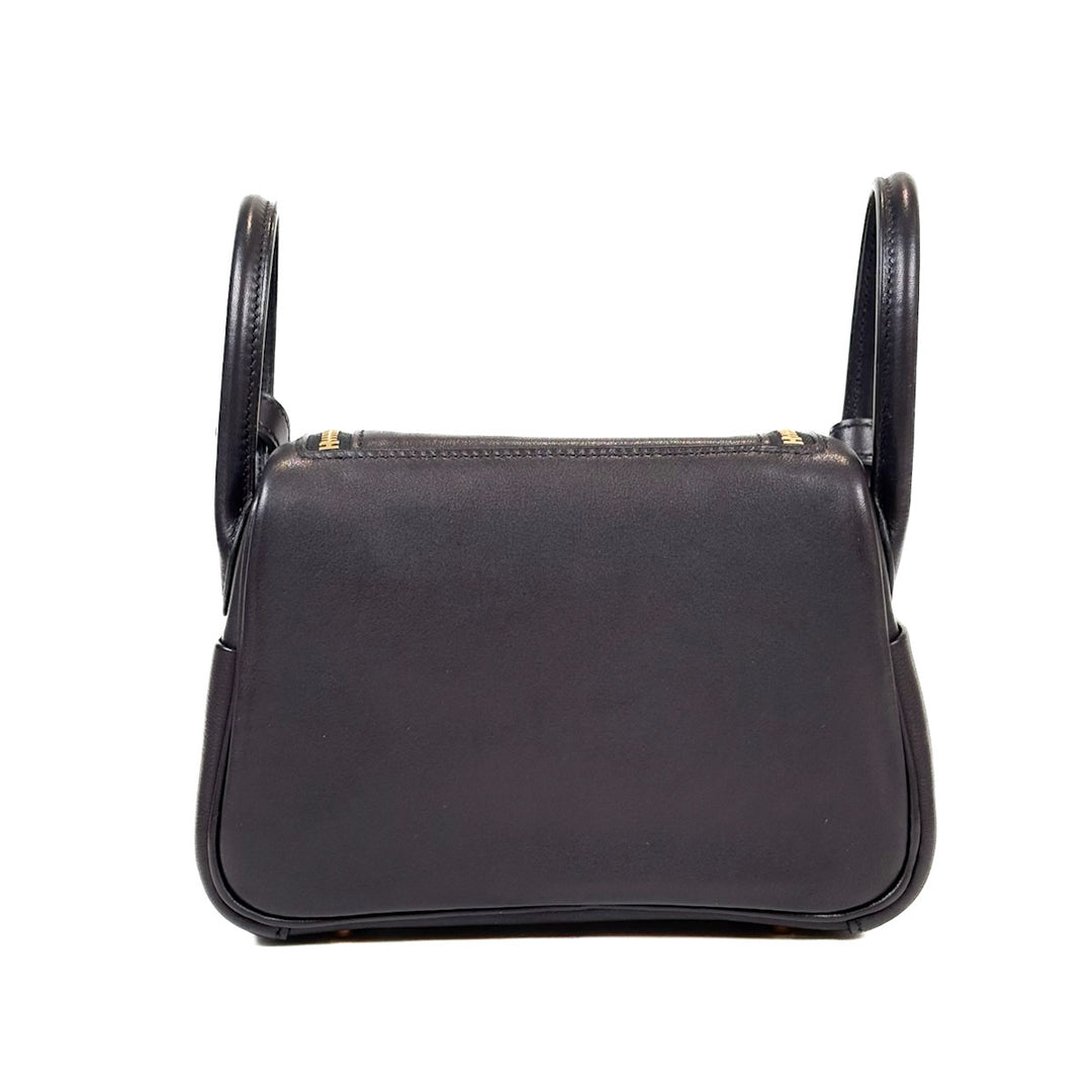 Hermes Lindy Mini Black Volupto Calfskin