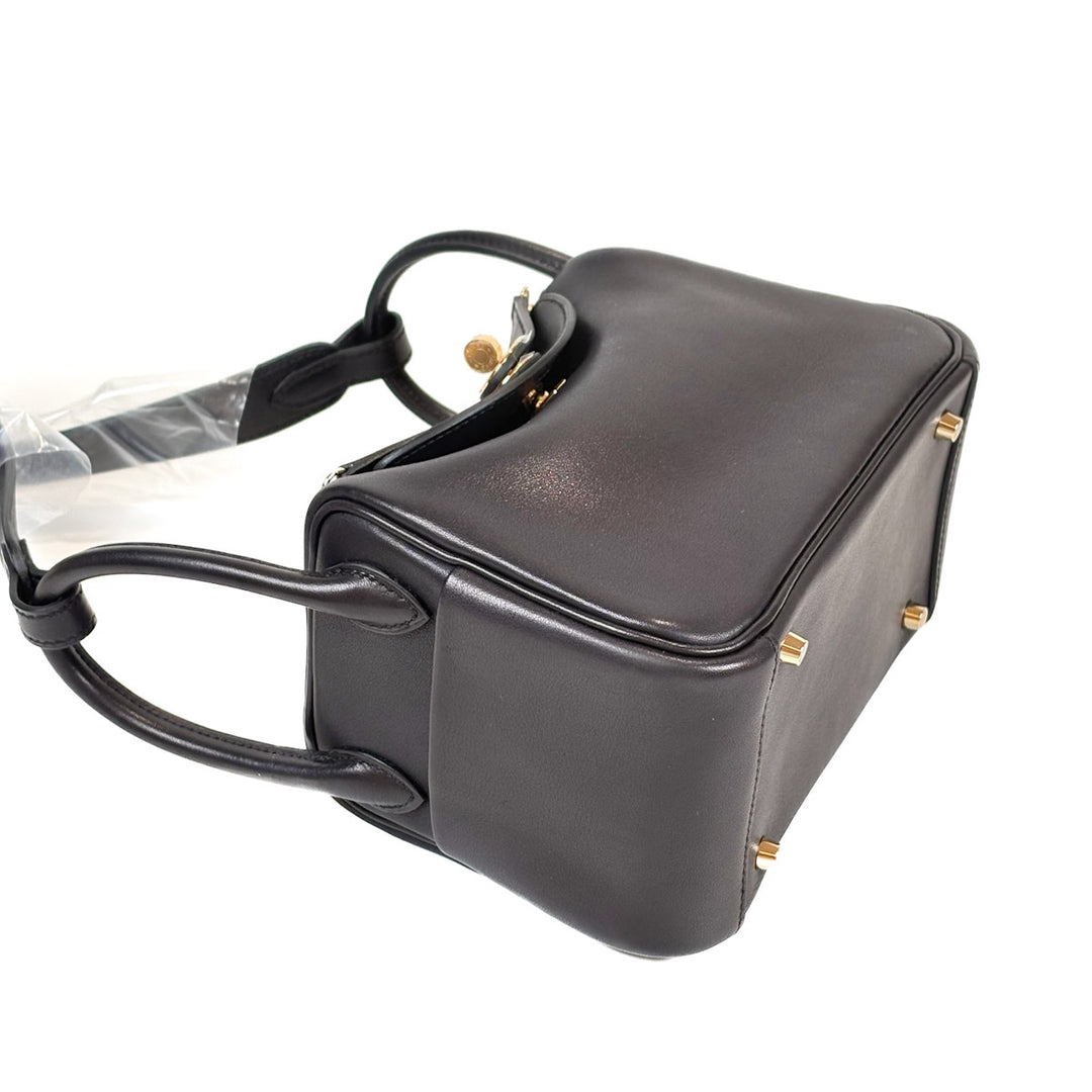Hermes Lindy Mini Black Volupto Calfskin