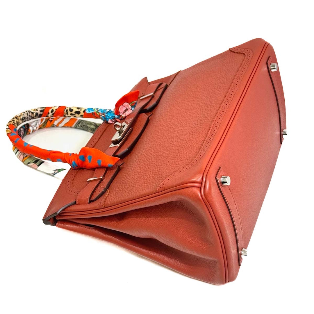 Hermes Birkin 30cm Ghillies TC Brique