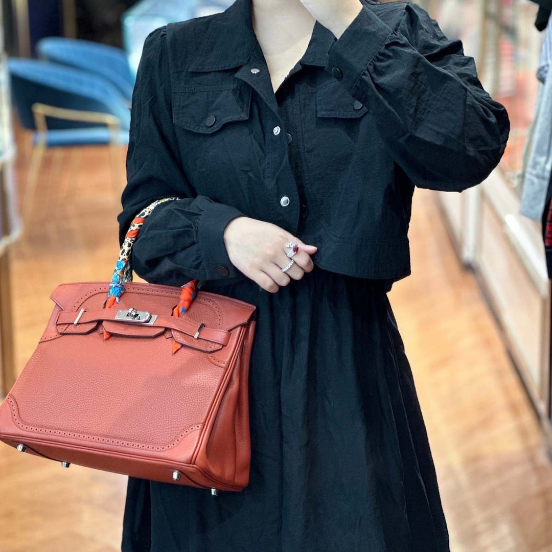 Hermes Birkin 30cm Ghillies TC Brique