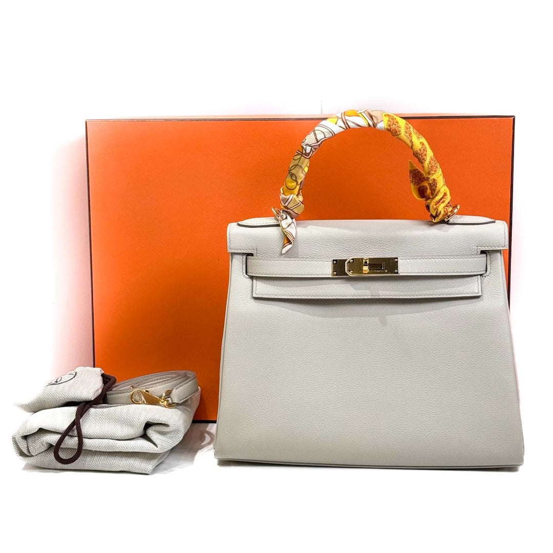 Hermes Kelly 28cm Beton Evercolor