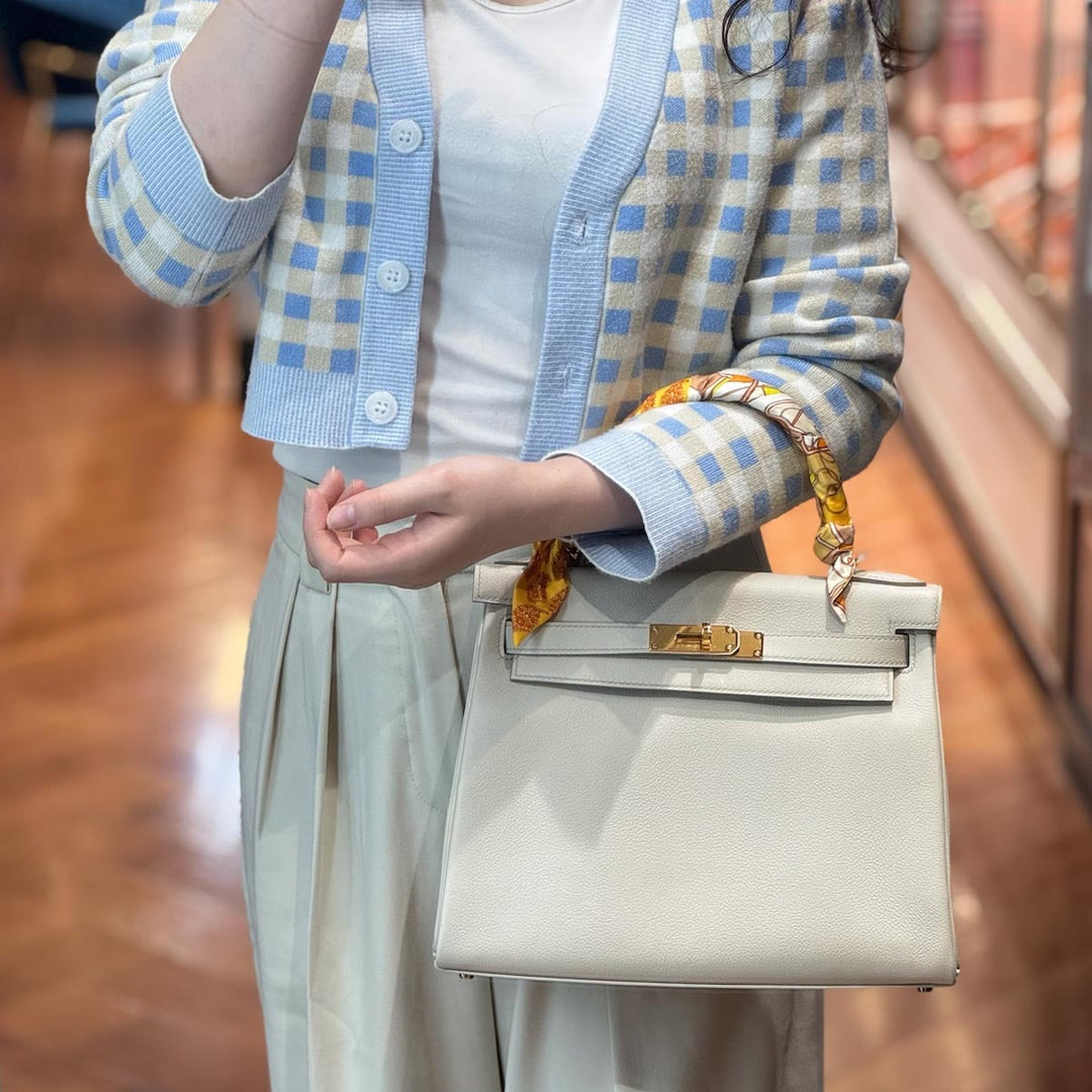 Hermes Kelly 28cm Beton Evercolor
