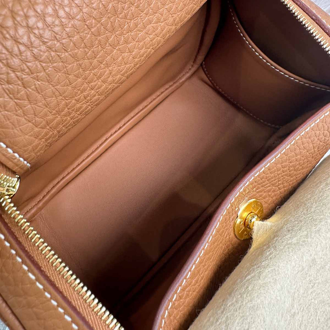 Hermes Lindy Mini TC Gold