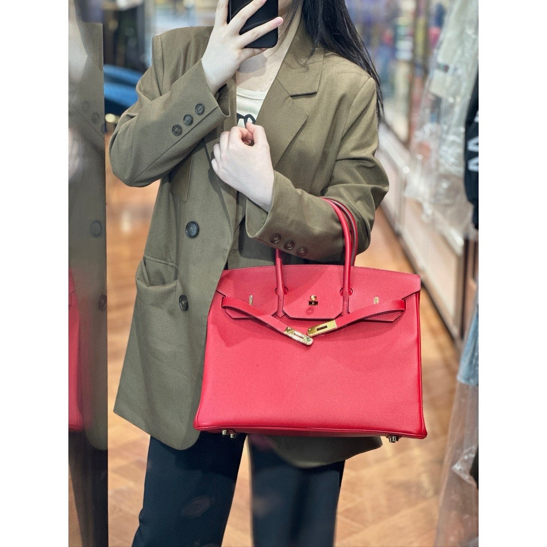 Hermes Birkin 35 Sellier Epsom Red - Jiaxyk