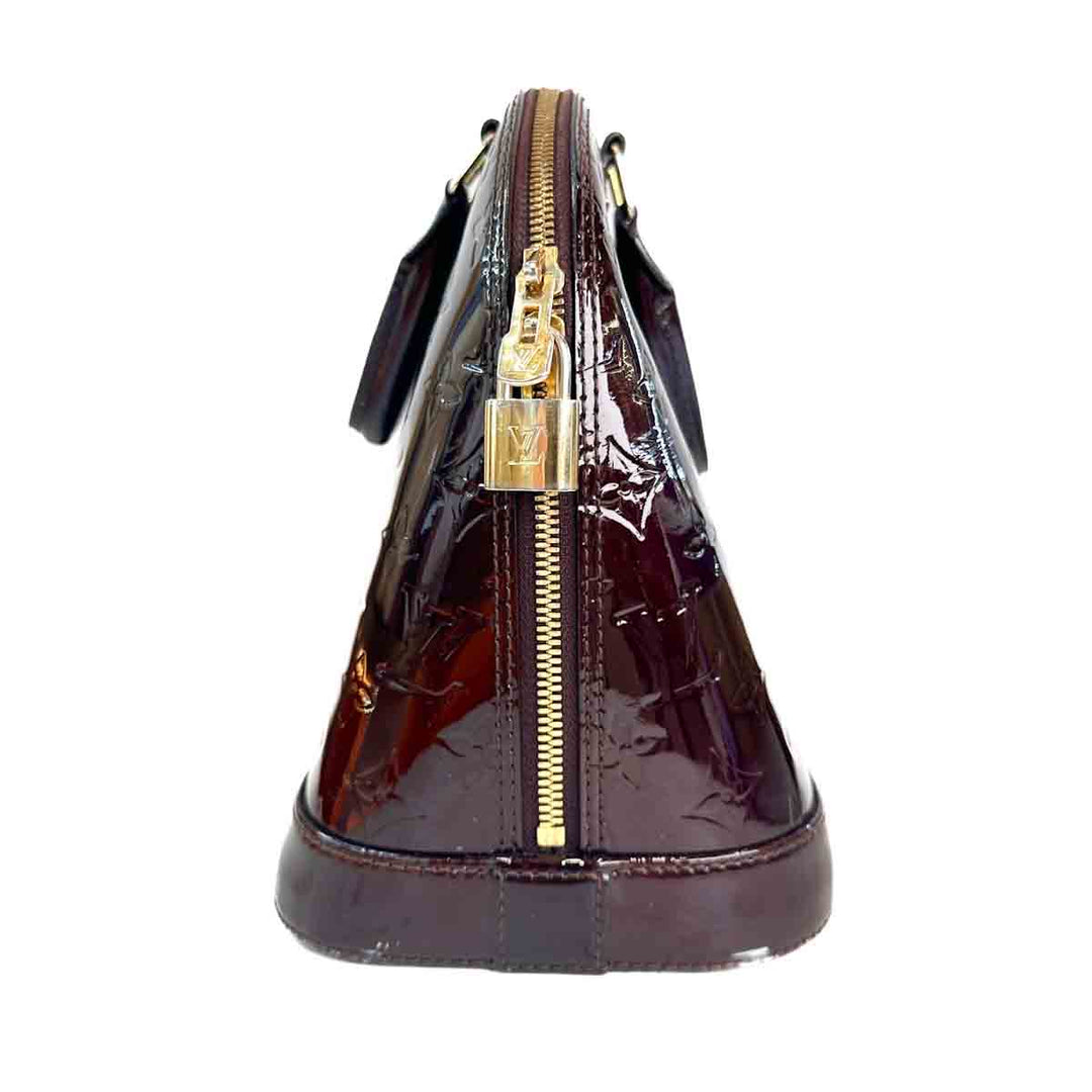 Louis Vuitton Alma Pm Burgundy Patent