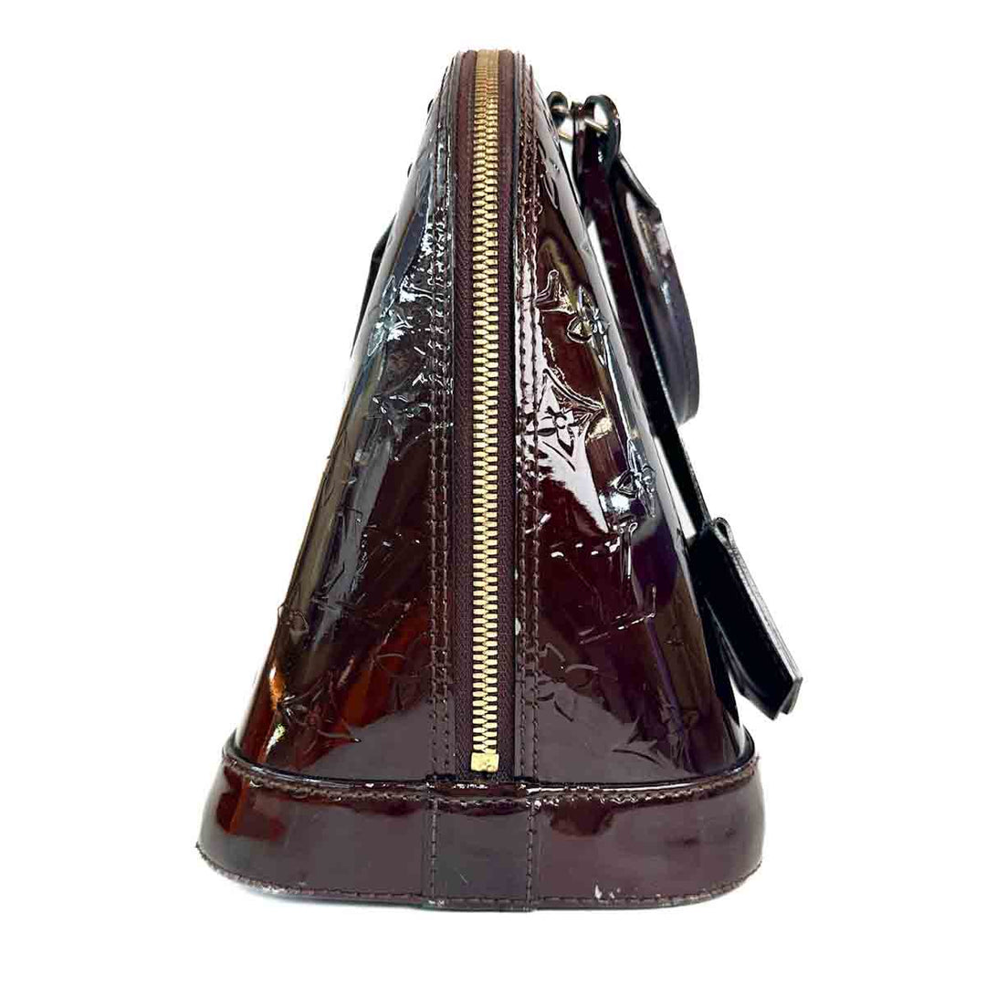 Louis Vuitton Alma Pm Burgundy Patent
