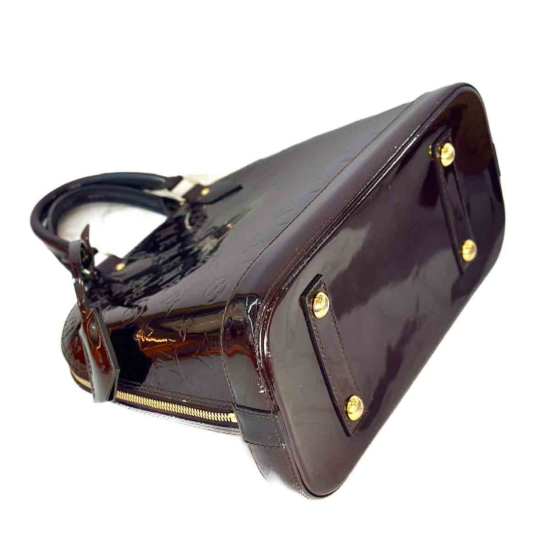 Louis Vuitton Alma Pm Burgundy Patent