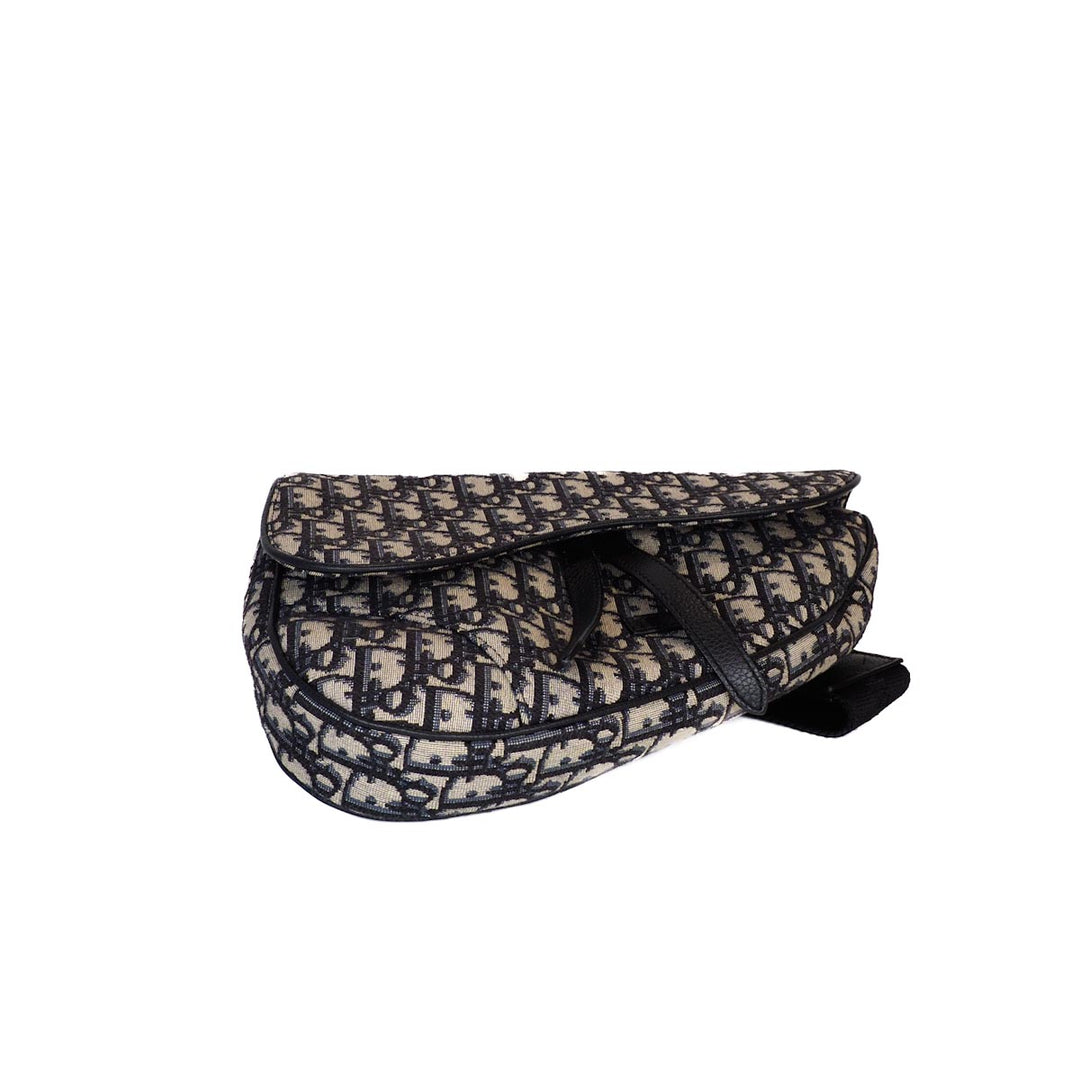Dior Saddle Men’s Blue Oblique Jacquard