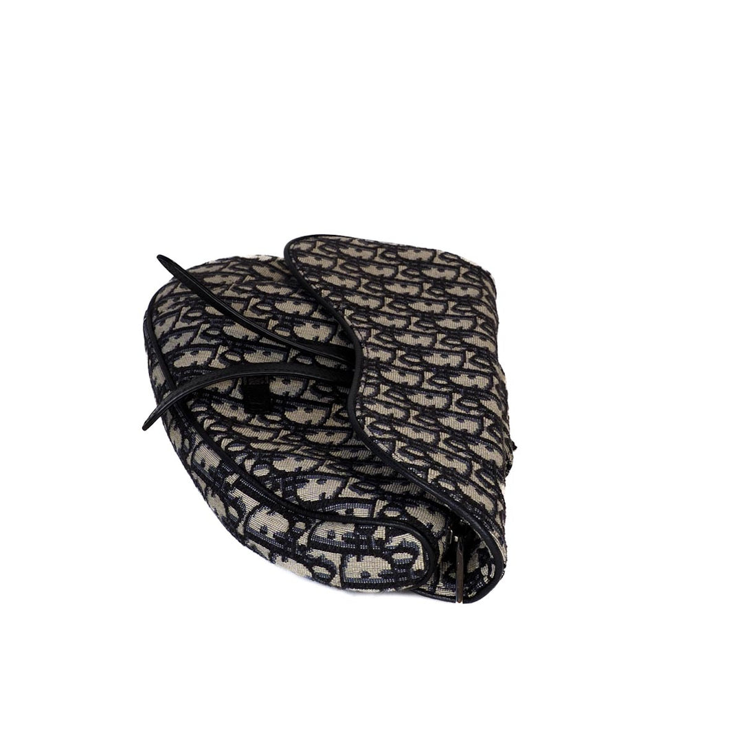 Dior Saddle Men’s Blue Oblique Jacquard