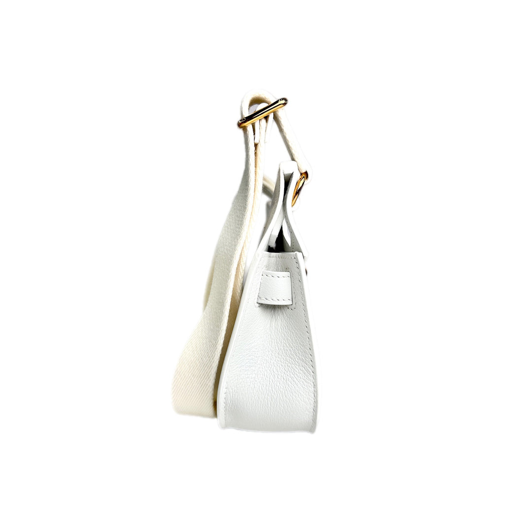 Hermes Jypsiere Mini Bag New White