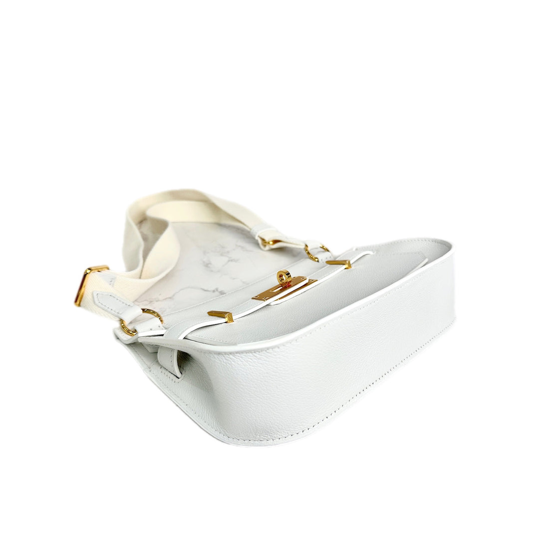 Hermes Jypsiere Mini Bag New White