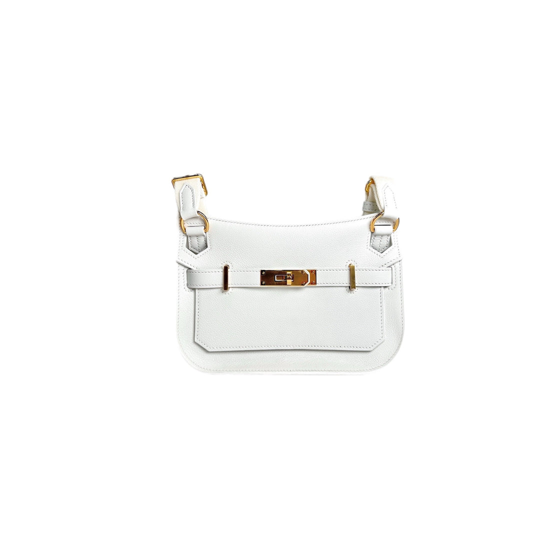 Hermes Jypsiere Mini Bag New White