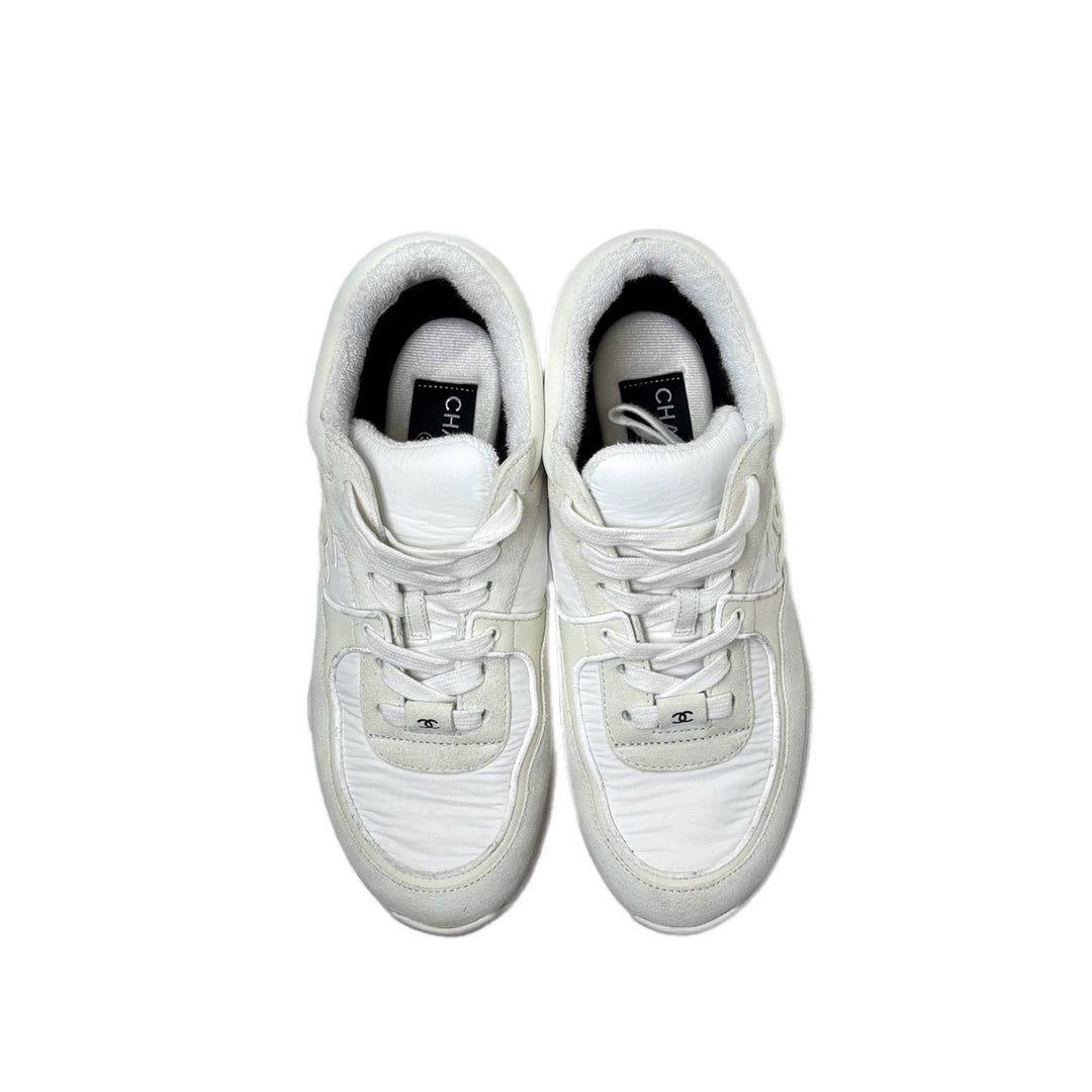 Chanel CC Logo Sneakers White #37
