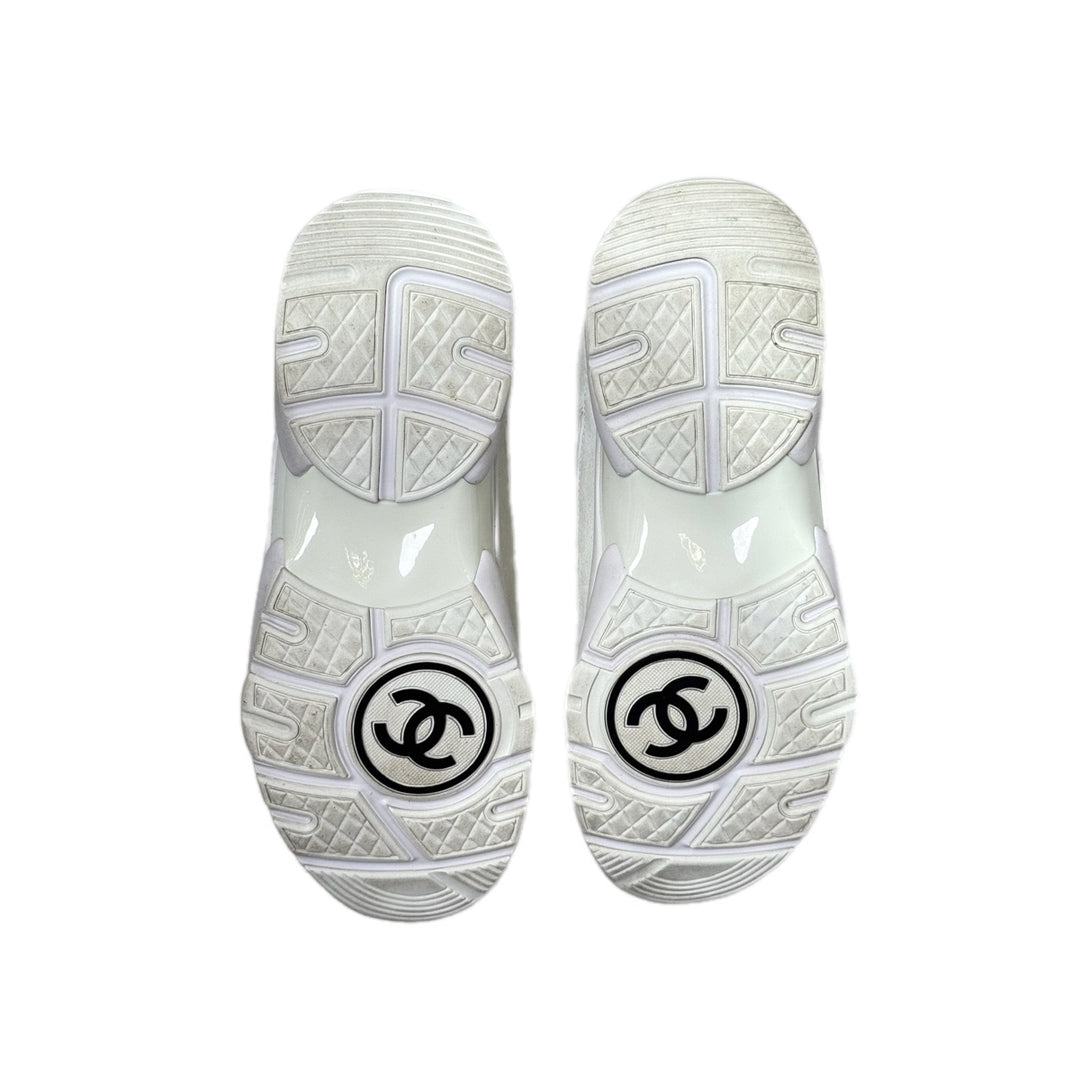 Chanel CC Logo Sneakers White #37
