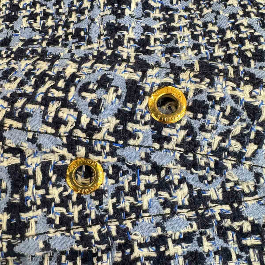 Louis Vuitton Blue Tweed Dress #38