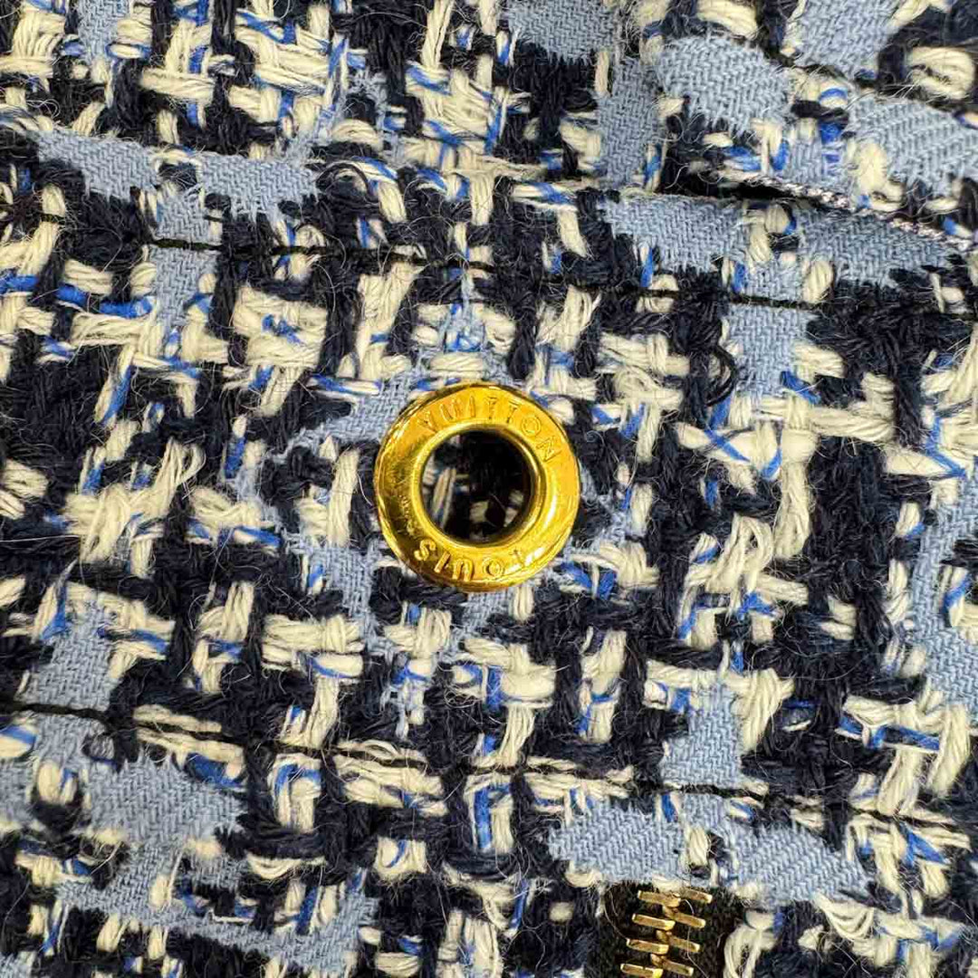 Louis Vuitton Blue Tweed Dress #38
